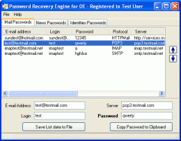 Download Password Recovery Engine for Outlook Express