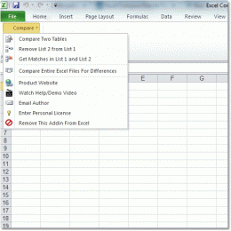 Download Excel Compare Data in Two Tables Software