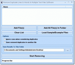 Download Remove (Delete) Duplicate Lines in Text File Software 1.1