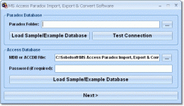 Download MS Access Paradox Import, Export &amp; Convert Software 7.0
