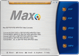 Download Max 3GP PSP IPOD PDA MP4 Video Converter