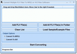 Download Convert FLV to MPEG or AVI Software 7.0