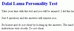 Download Tibetian Personality Test