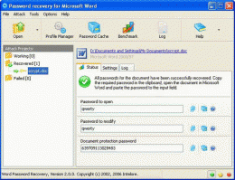 Download MS Word Document Password Recovery 2.1