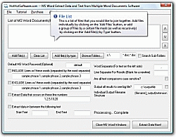 Download MS Word Extract Data and Text from Multiple Word Documents Software 9.0
