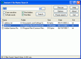 Download Instant File Name Search 1.8