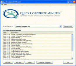 Download Quick Corporate Minutes