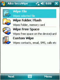 Download SecuWipe for Pocket PC