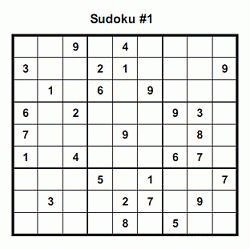 Download Printable suduko puzzles