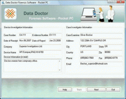 Download Pocket PC Forensics Program