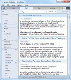 Download CintaNotes Free Personal Notes Manager