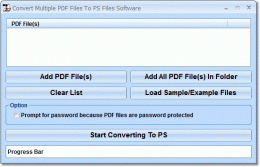 Download Convert Multiple PDF Files To PS Files Software 7.0