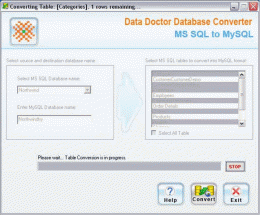 Download MSSQL DB to MySQL Migrator