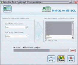 Download MySQL To MSSQL Conversion Tool