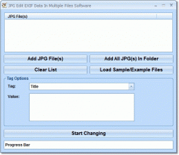 Download JPG Edit EXIF Data In Multiple Files Software
