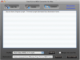 Download Free FLV to MOV Converter for Mac 1.1.20