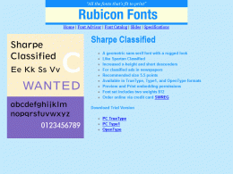 Download Sharpe Classified Font TT