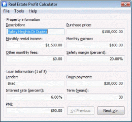 Download Real Estate Profit Calculator 1.00