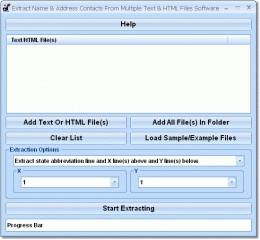 Download Extract Name &amp; Address Contacts From Multiple Text &amp; HTML Files Software 7.0