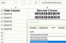 Download Code 39 Barcode Font Package