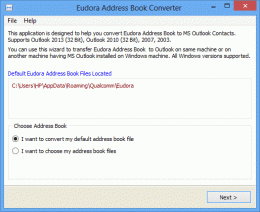 Download Eudora Address Book to Outlook Importer