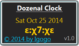Download Dozenal Clock 1.0