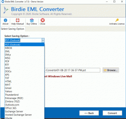 Download Convert Bundle of EML files to PST