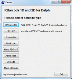 Download J4L RBarcode for Delphi