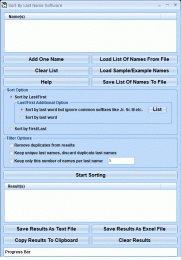 Download Sort By Last Name Software 7.0