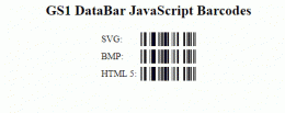 Download JavaScript GS1 DataBar Generator