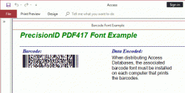 Download PrecisionID PDF417 Barcode Fonts