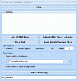Download JSON To CSV Converter Software 7.0