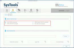 Download Zoho Mail Backup Tool 3.0