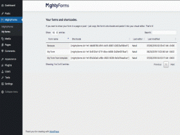 Download MightyForms WordPress Plugin 1.1.1