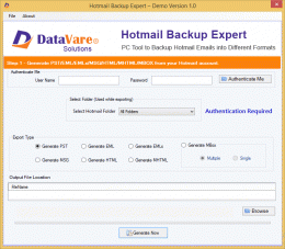 Download Toolsbaer Hotmail Backup Tool