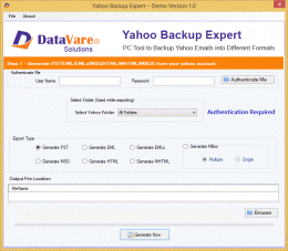 Download Toolsbaer Yahoo Backup Tool 1.0