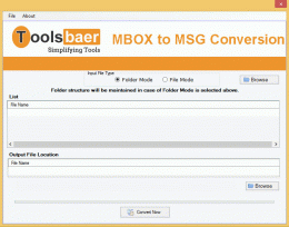 Download ToolsBaer MBOX to MSG Conversion