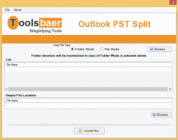 Download ToolsBaer PST Split Tool