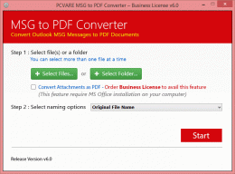 Download MSG File Move to PDF