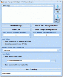 Download Create Preview Of Multiple MP3 Files Software