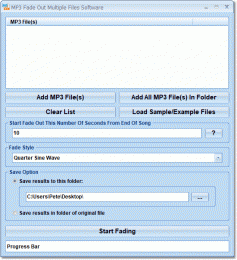 Download MP3 Fade Out Multiple Files Software 7.0