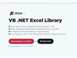 Download VB.Net Excel Library 2020.8.0