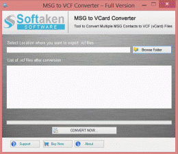 Download MSG to VCF Converter Tool