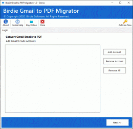Download Migrate Gmail Database to PDF file