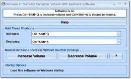 Download Increase or Decrease Computer Volume With Keyboard Software