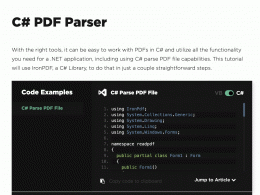 Download C# PDF Parser 2020.10.1