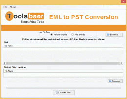 Download ToolsBaer EML to PST Conversion 1.0