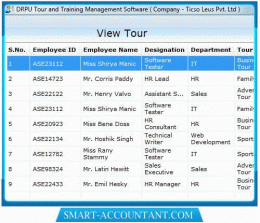 Download Employee Tour Management Software