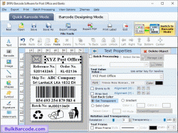 Download Post office and Bank Barcode Software
