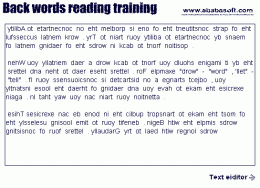 Download Back words free speed reading training